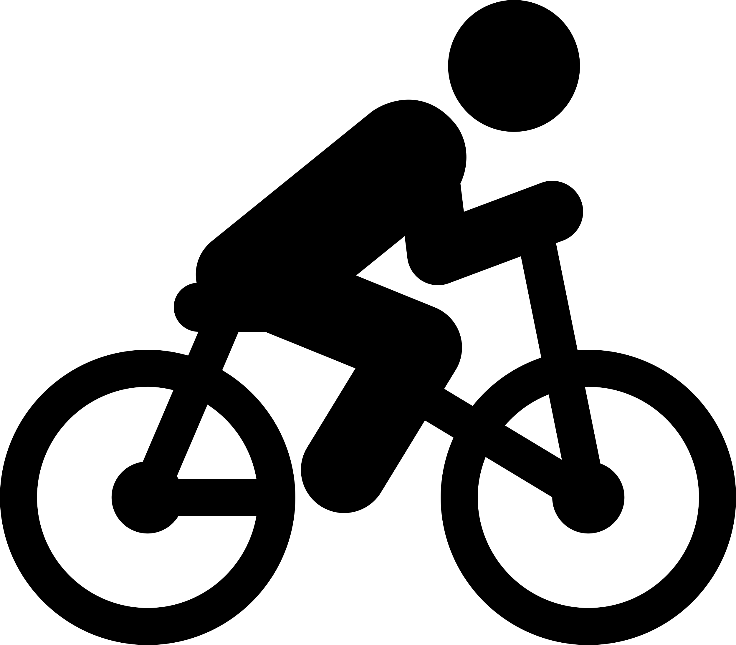 Bicycle Rider Outline Icon Svg Set Free Vectors